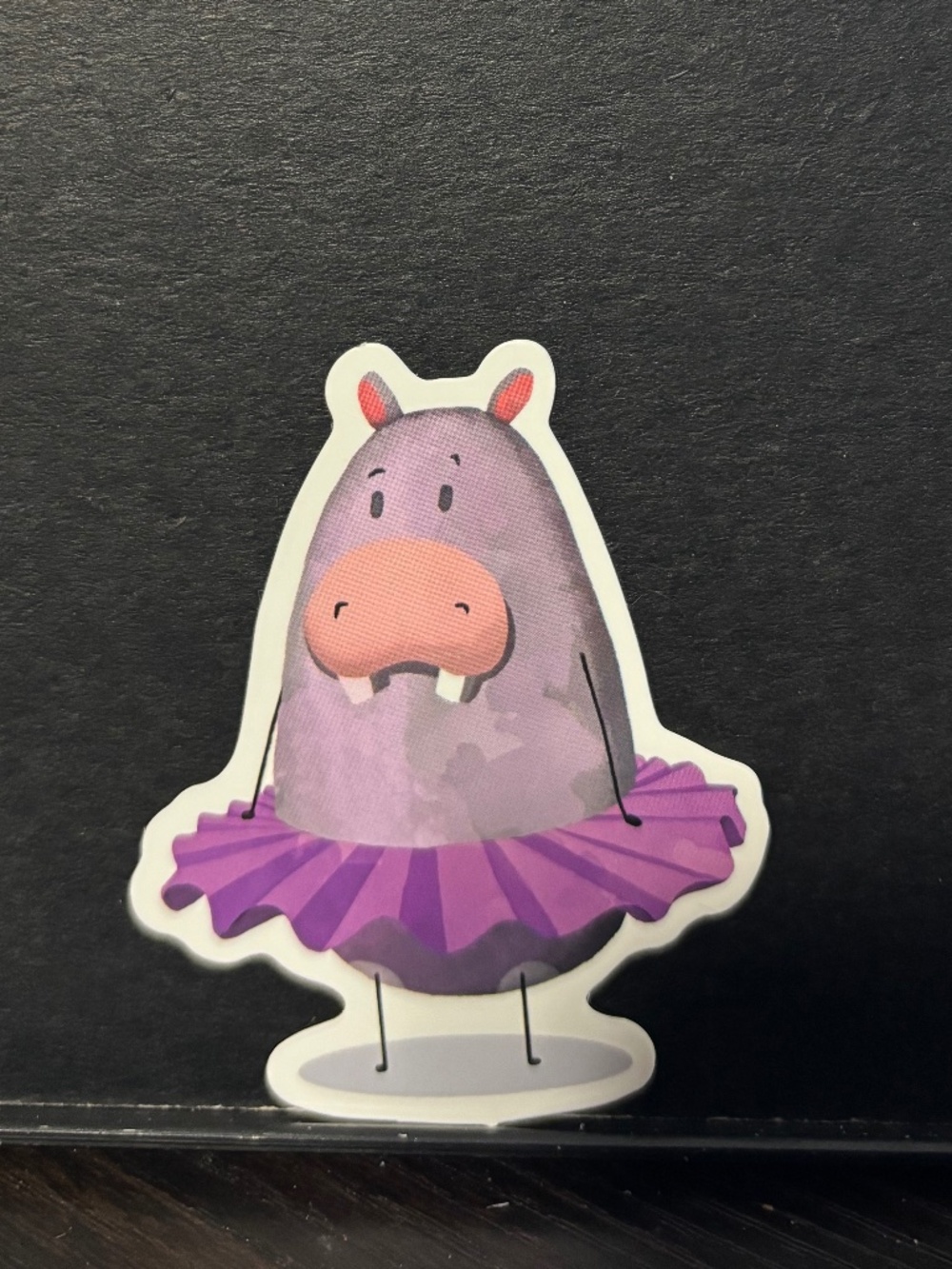Hippo Ballerina sticker